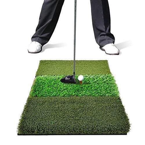 Golf Practice Net - 12 Foot Wide, 10 Foot High Golf Net with Golf Mat