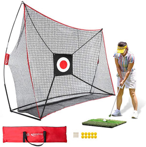 Golf Net Bundles - Golf Net, Golf Mat, Practice Balls & Tee Sets