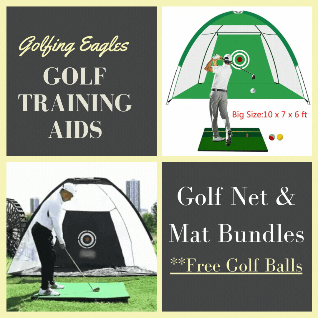 Golf Net & Mat Deluxe BUNDLES - Bigger Golf Mats, Bigger Nets