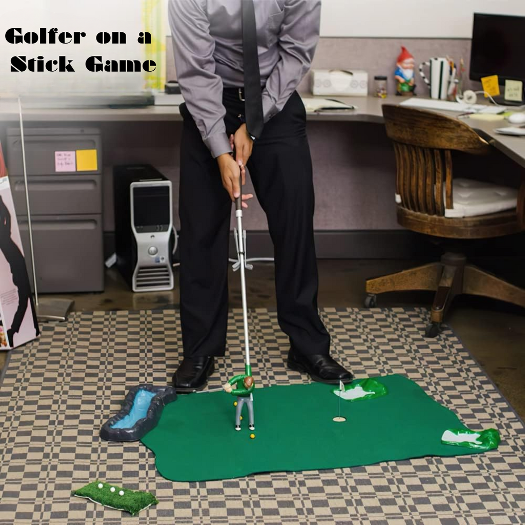 Deluxe Mini Golf Set | Mini Golfer on a Stick Game