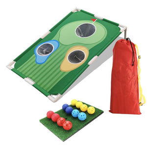 Golf Cornhole Game 2 Board Complete Sets - Golf Chipping Game Bundles