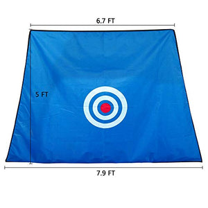 10 Foot BLUE Golf Hitting Net - 10x6.5ft Golf Practice Net for Garage