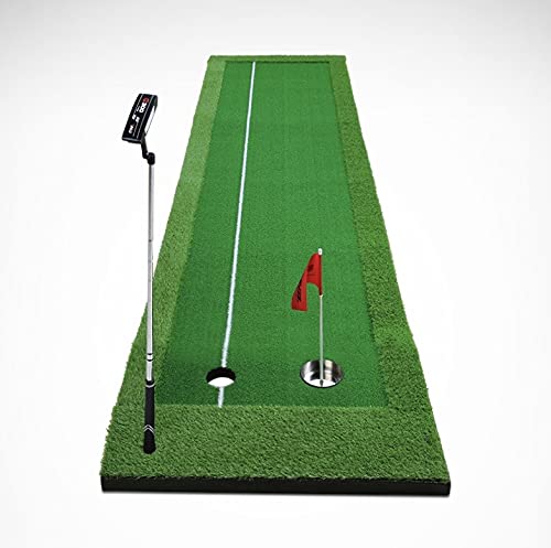 2x10 Foot Putting Green Package - Includes a Cup, a Flag, a Brush & 2 Way Putter