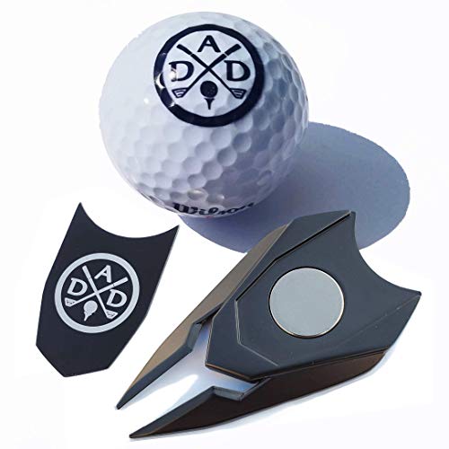 Fathers Day 12 Piece Golf Gift Set - Dads Day Divot Tool, Balls & More