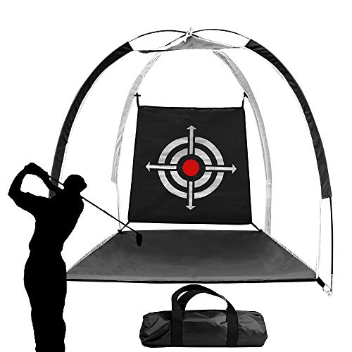 BASIC Starter Golf Practice Net - 1m and 2m Black Nets