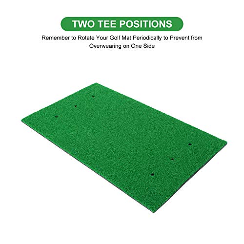 3x5 Foot Golf Hitting Mats with Rubber Tees - Large Golf Practice Mat