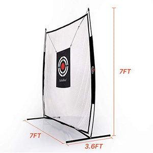 7x7 Foot Golf Net for Backyard Driving - Golf Training Aid for Driving