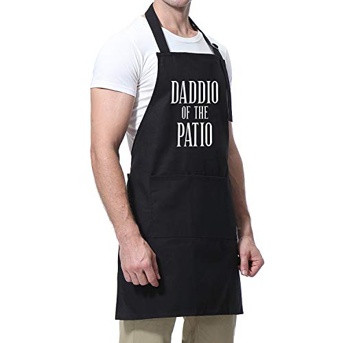 Grill Apron for Dad - "Daddio of The Patio" - Father Day Bundle Gifts