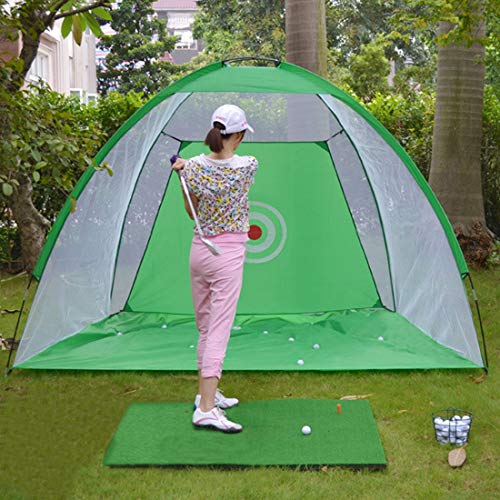 Kids Golf Hitting Net, Mat & Balls Bundle - 6 Foot Golf Practice Net & Golf Mat