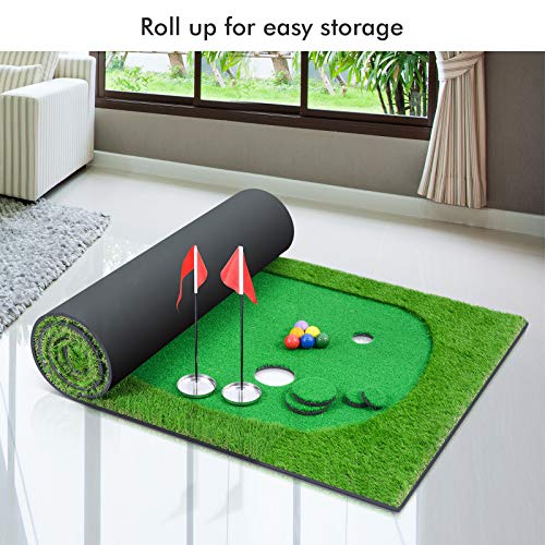 **Special Indoor Putting Green Package - 3.3 X 10 Putting Green, Golf Balls & Golf Putter Included