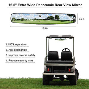 Adjustable Rotatable Golf Cart Rear View Mirror - Golf Cart Accessories