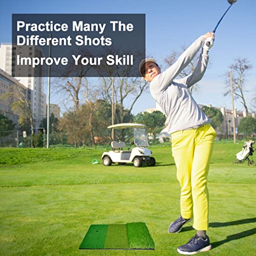 Small 20x12 Golf Hitting Practice Mat - Backyard Training Aid