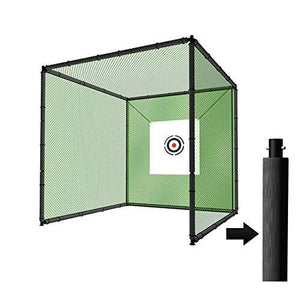Huge Steel Metal Golf Cage (10ft x 10ft x 10ft) with Hitting Nets and Targets - The Golfing Eagles