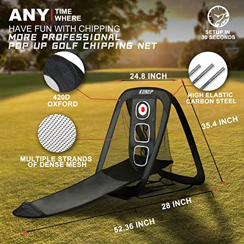 Portable Pop Up Chipping Net - Golf Chipping Games for Home