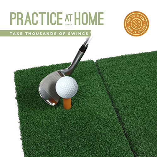Golf Turf Grass Mat Foldable Practice Hitting Mat - 24x12 Golf Practice Mats