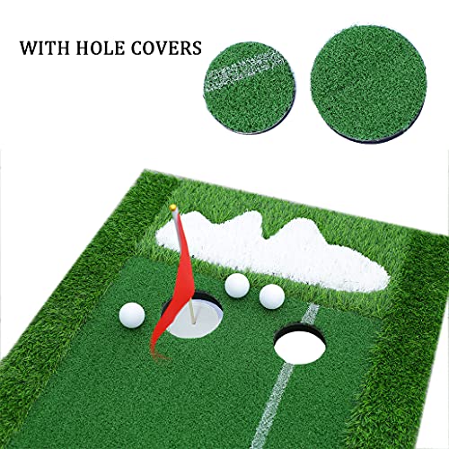 Home Putting Green (2x10 Foot) with Free Golf Alignment Mirror