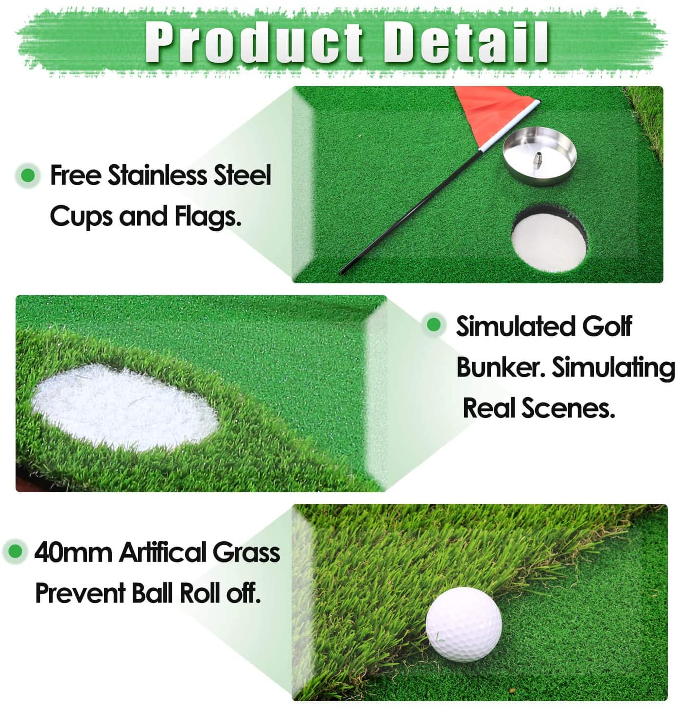 Golf Putting Greens for Home - Indoor Putting Greens - Office Putting Sets