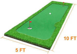 S- Shape Golf Putting Greens - Top Putting Mats - Home Putting Greens