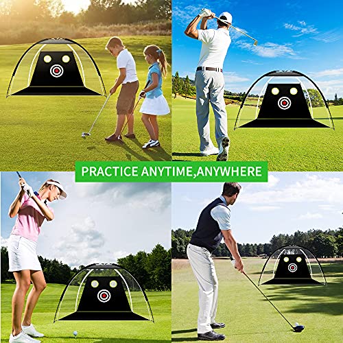 2022 Deluxe Golf Practice Net & Mat Bundle - Free Golf Balls & Tees