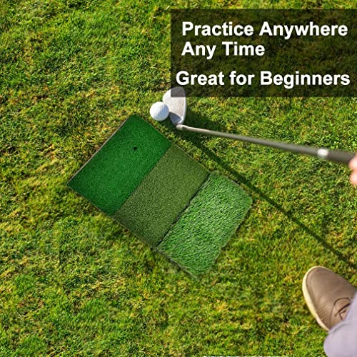 Small 20x12 Golf Hitting Practice Mat - Backyard Training Aid