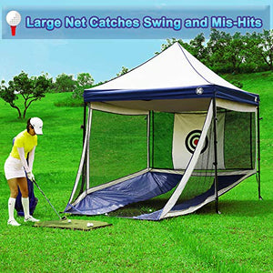 Golf-Hitting-Nets Full Size Gazebo - Indoor and Outdoor Golfing Practice