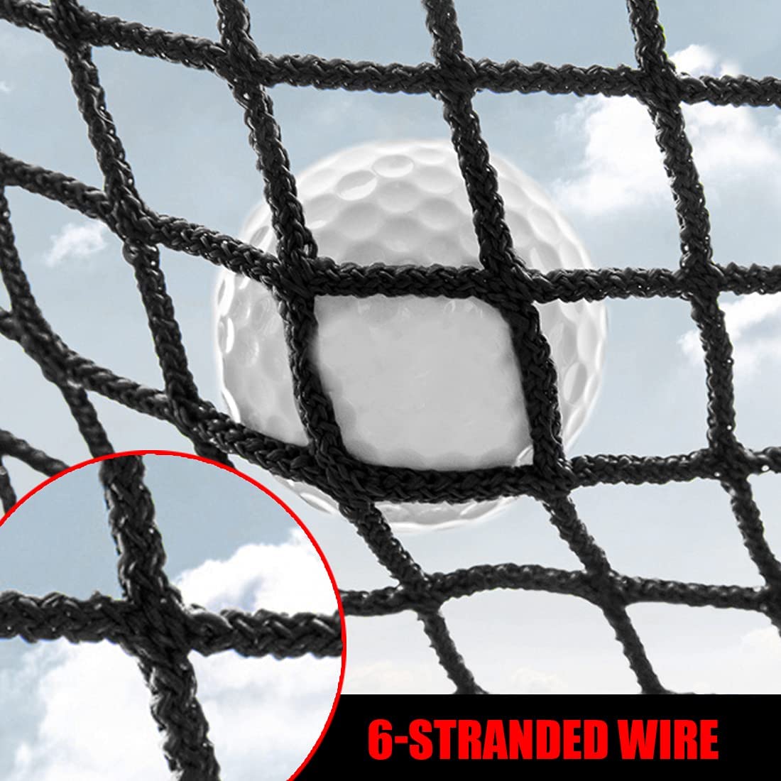 Golf Hitting Net Bundle - 10 Foot Net with 25x25 Hitting Golf Mat