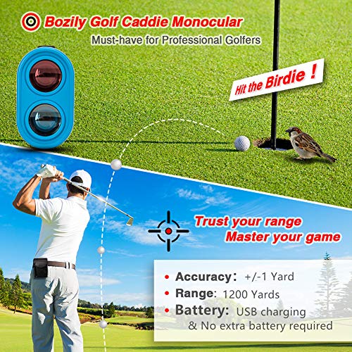 Golf Rangefinder - Laser Range Finder 1200 Yards with Slope Adjustment