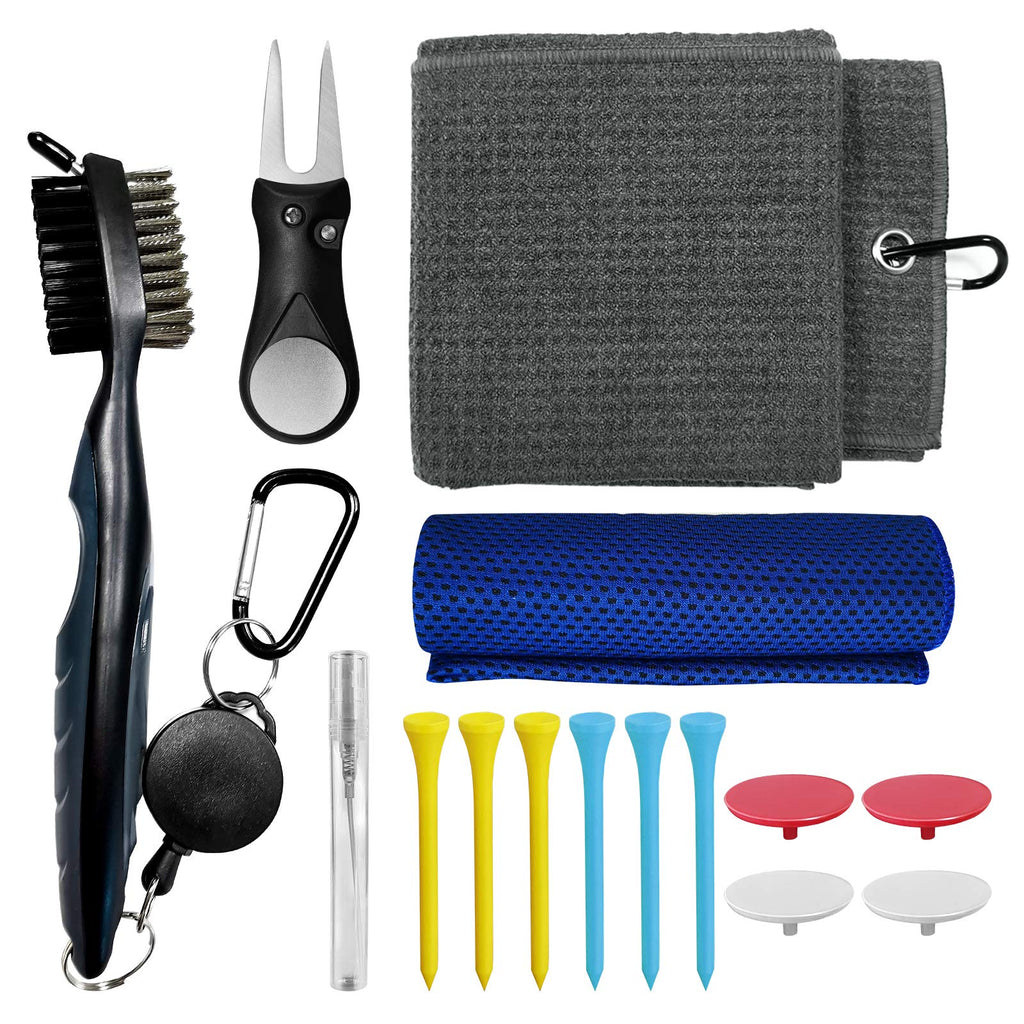 Golf Club Cleaning Kit - Golf Cooling Towel - Fathers Day Golf Gifts