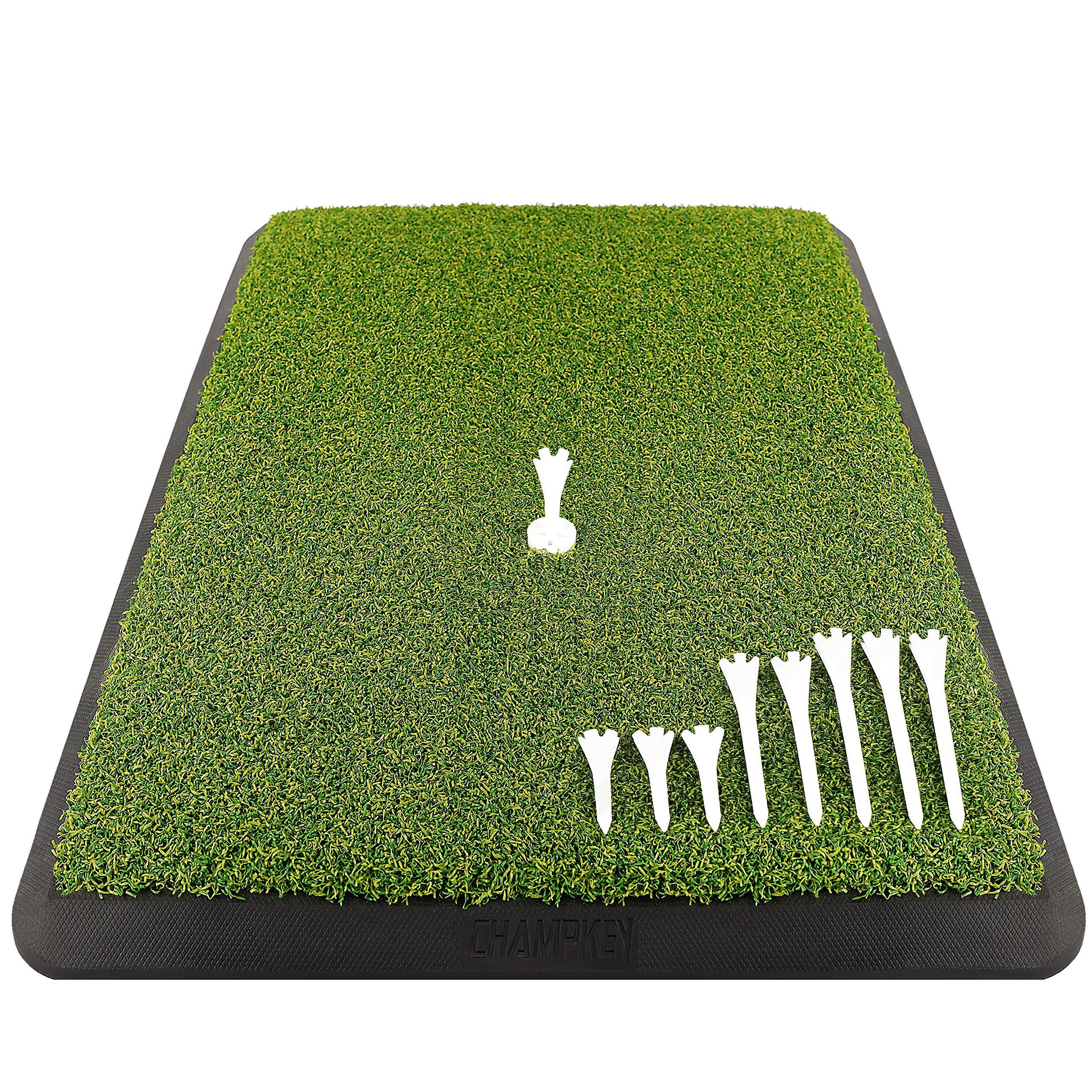 Premium Turf Golf Hitting Mat (9 Golf Tees & 1 Rubber Tee Included) - The Golfing Eagles