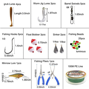 Fishing Rod And Reel Combo Kit | Fishing Kit & Accessories - The Golfing Eagles