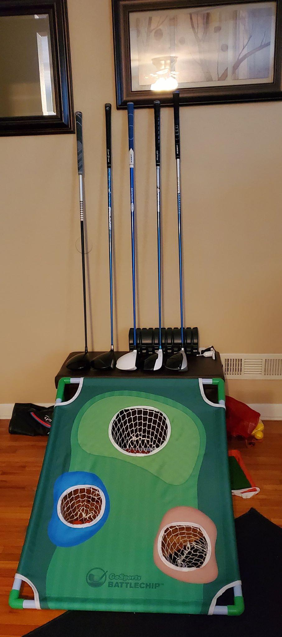 Golf Cornhole Game 2 Board Complete Sets - Golf Chipping Game Bundles