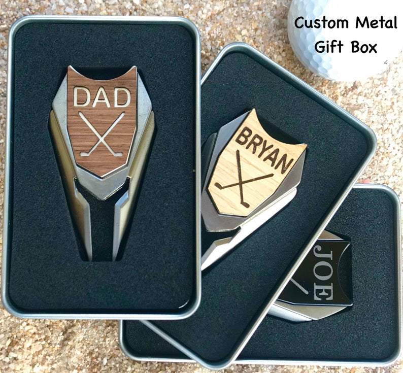 Personalized Golf 3 in 1 Ball Marker Divot Tool - Fathers Day Golf Gift - The Golfing Eagles