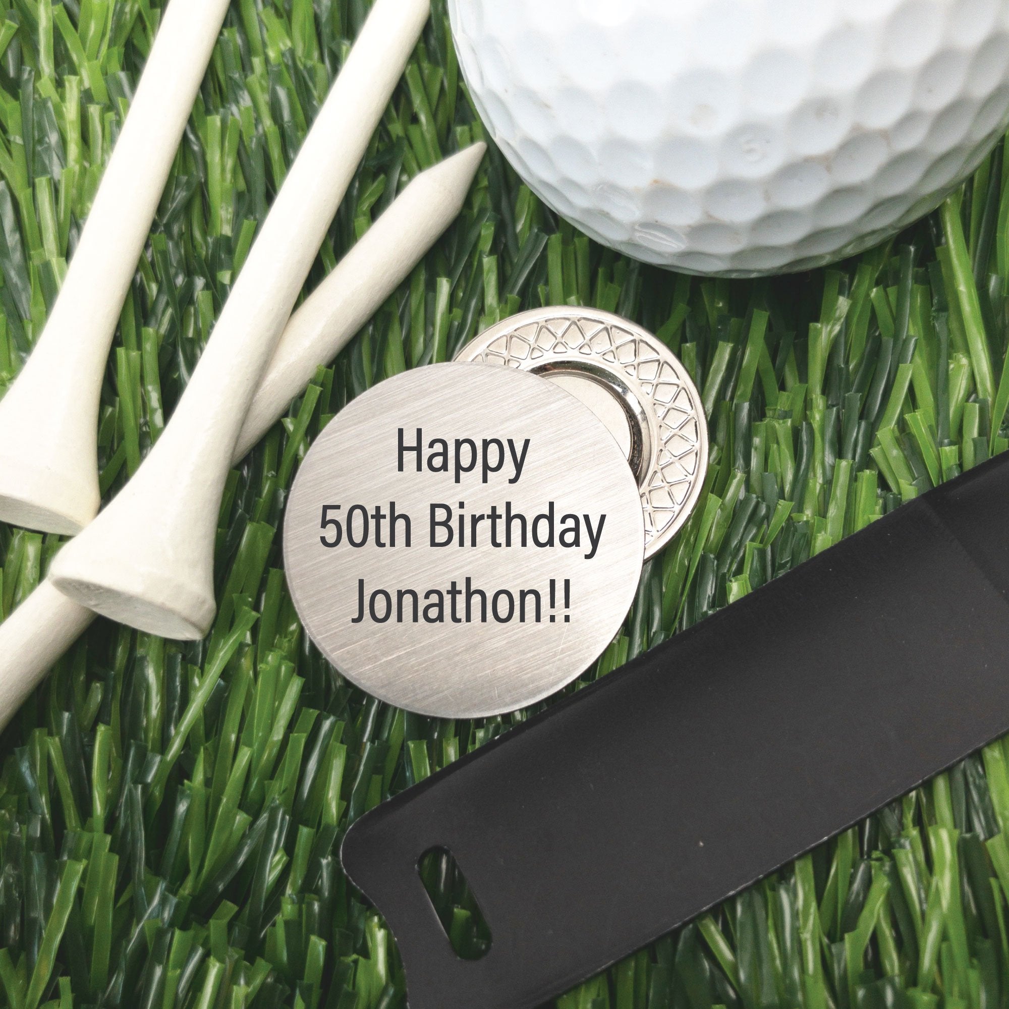 Personalized Golf Ball Marker & Hat Clip - Fathers Day Golf Gift - The Golfing Eagles