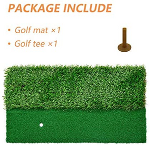 Golf Mat ⛳ Hitting 2-in-1 Turfs - 12x24 Dual Turf Golf Mats