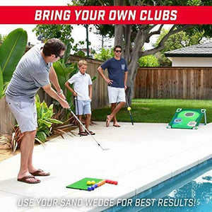 2020 New Backyard Golf Cornhole Game Full Set with Balls, Mat & Scorecard - The Golfing Eagles