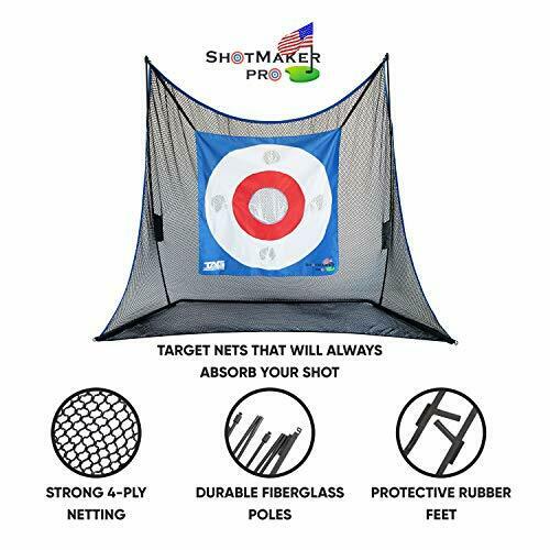 High Quality Heavy Duty 10X7 Golf Practice Net w/ Turf, Tees, and Golf Mat - The Golfing Eagles