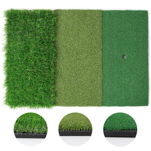 Tri-Turf Golf Mat with Rubber Tee - 24x16 Inches