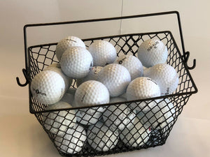 GOLF BALL BASKET... Holds 3 Dozen Balls - Use with Golf Nets - The Golfing Eagles