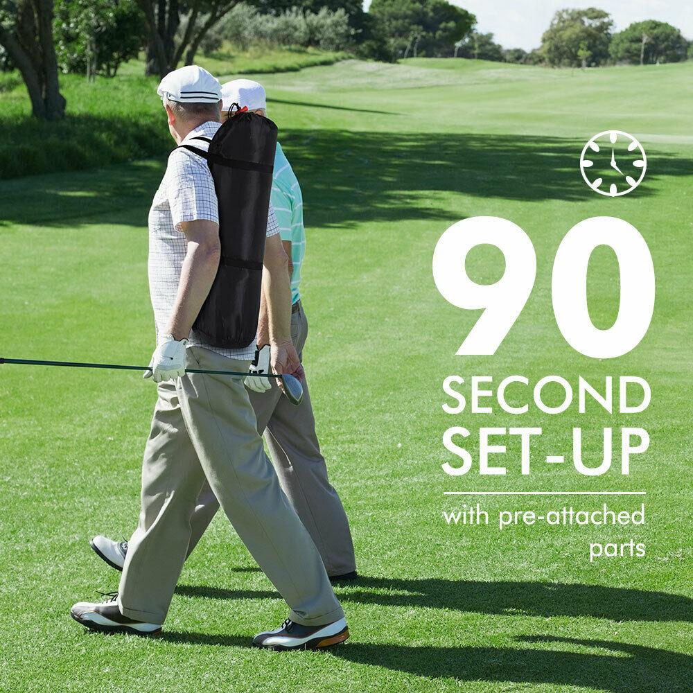 Deluxe Golf Practice Net Set Bundle (Golf Net, Big Golf Mat, Balls & Tees) - The Golfing Eagles